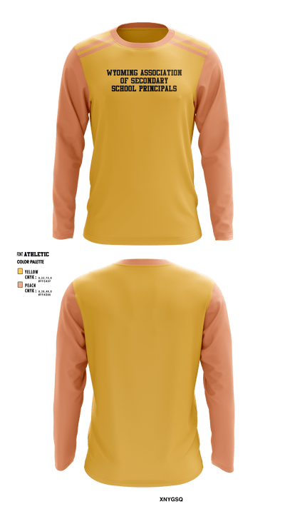 Wyoming Association of Secondary School Principals 79829296 Long Sleeve Performance Shirt - 1
