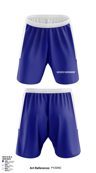 Athletic Shorts With Pockets, Blessed Sacrament School, School Spirit Store, Teamtime, Team time, sublimation, custom sports apparel, team uniforms, spirit wear, spiritwear, sports uniforms, custom shirts, team store, custom team store, fundraiser sports, apparel fundraiser