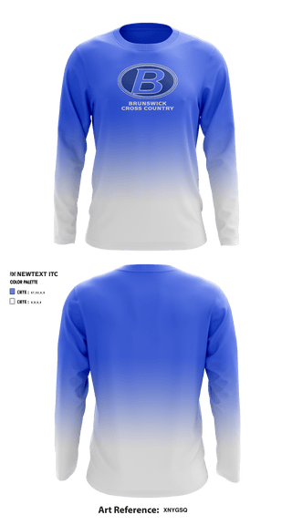 Long Sleeve Performance Shirt, Brunswick High School Cross Country, Cross Country, Teamtime, Team time, sublimation, custom sports apparel, team uniforms, spirit wear, spiritwear, sports uniforms, custom shirts, team store, custom team store, fundraiser sports, apparel fundraiser