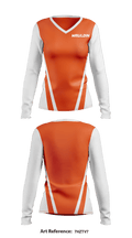 Mauldin lacrosse 46153192 Women's Long Sleeve V-neck Shirt - 1