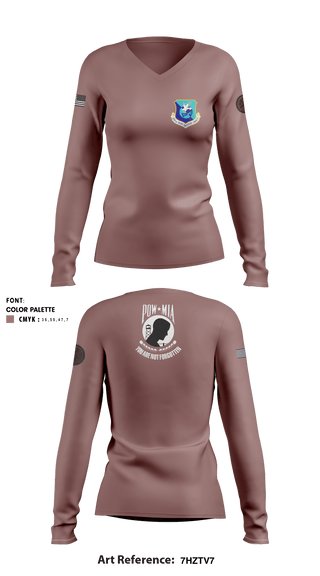 Women's Long Sleeve Vneck Shirt, , Air Force, Teamtime, Team time, sublimation, custom sports apparel, team uniforms, spirit wear, spiritwear, sports uniforms, custom shirts, team store, custom team store, fundraiser sports, apparel fundraiser