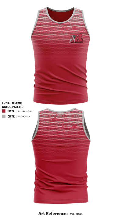 Reading High School Cross Country 87526146 Cross Country Singlet - 1