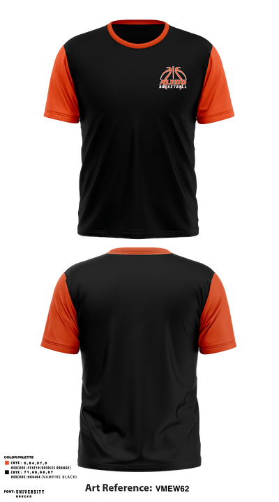 Aledo Youth Basketball 71462278 Short Sleeve Performance Shirt - 1