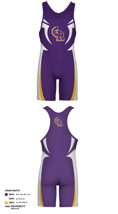 Columbia River Wrestling 39875579 Wrestling Singlet - 1