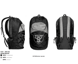 Gear Bag, Shiloh High School Basketball, Women's Basketball, Teamtime, Team time, sublimation, custom sports apparel, team uniforms, spirit wear, spiritwear, sports uniforms, custom shirts, team store, custom team store, fundraiser sports, apparel fundraiser