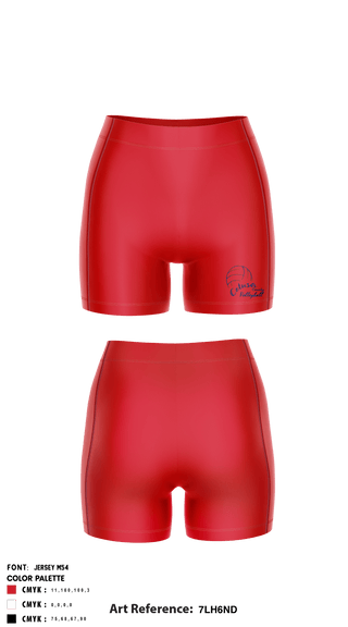 Women's Compression Shorts, Colusa High School Volleyball, Women's Volleyball, Teamtime, Team time, sublimation, custom sports apparel, team uniforms, spirit wear, spiritwear, sports uniforms, custom shirts, team store, custom team store, fundraiser sports, apparel fundraiser