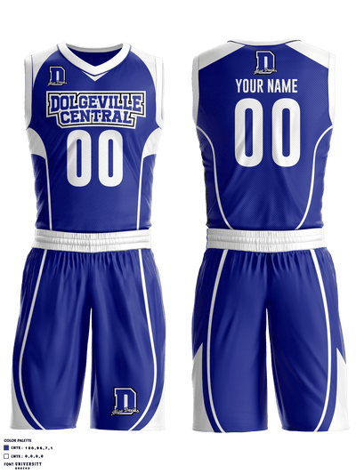 Dolgeville Central High School Basketball 27046931 Basketball Uniform - 2