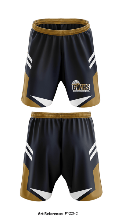 George Washington High School Golf 42652305 Athletic Shorts With Pockets - 1