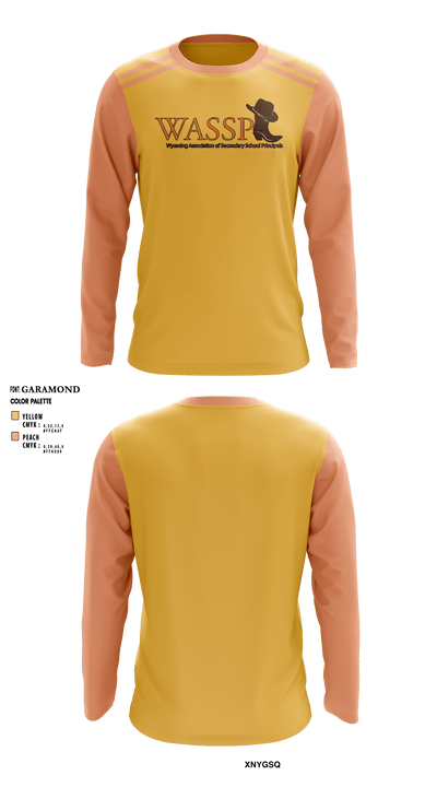 Wyoming Association of Secondary School Principals 79829296 Long Sleeve Performance Shirt - 2