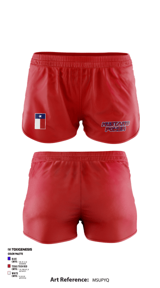 Women's Shorts, Nixon Smiley Powerlifting, Spirit Store, Teamtime, Team time, sublimation, custom sports apparel, team uniforms, spirit wear, spiritwear, sports uniforms, custom shirts, team store, custom team store, fundraiser sports, apparel fundraiser