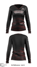 Bluefield High School Volleyball 45462865 Women's Long Sleeve V-neck Shirt - 3