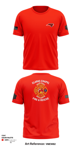 Short Sleeve Performance Shirt, Clarks Chapel Fire & Rescue, Fire Department, Teamtime, Team time, sublimation, custom sports apparel, team uniforms, spirit wear, spiritwear, sports uniforms, custom shirts, team store, custom team store, fundraiser sports, apparel fundraiser