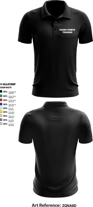 Short Sleeve Performance Polo, Venom Sports Training, Men's Basketball, Teamtime, Team time, sublimation, custom sports apparel, team uniforms, spirit wear, spiritwear, sports uniforms, custom shirts, team store, custom team store, fundraiser sports, apparel fundraiser