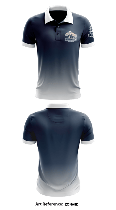Hibbing High School wrestling 27558847 Short Sleeve Performance Polo - 2
