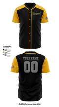 Los Angeles Pirates 74312267 Full Button Baseball Jersey - 1