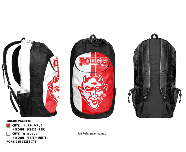 Gear Bag, Dodge City High School Track, Track & Field, Teamtime, Team time, sublimation, custom sports apparel, team uniforms, spirit wear, spiritwear, sports uniforms, custom shirts, team store, custom team store, fundraiser sports, apparel fundraiser