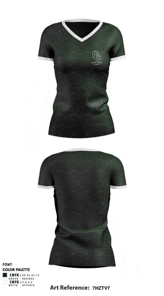 Women's Short Sleeve Vneck Shirt, Cedar Creek School Tennis, Tennis, Teamtime, Team time, sublimation, custom sports apparel, team uniforms, spirit wear, spiritwear, sports uniforms, custom shirts, team store, custom team store, fundraiser sports, apparel fundraiser