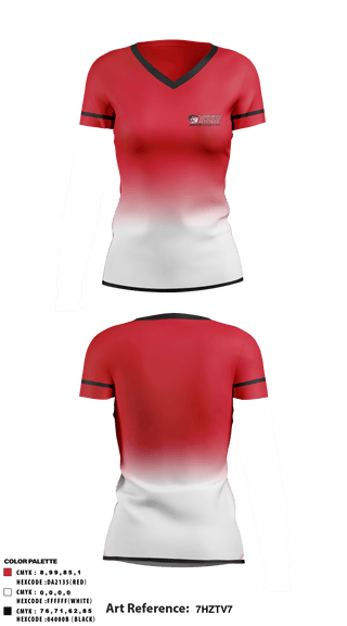 Women's Short Sleeve Vneck Shirt, Winston-Salem State University Tennis, Tennis, Teamtime, Team time, sublimation, custom sports apparel, team uniforms, spirit wear, spiritwear, sports uniforms, custom shirts, team store, custom team store, fundraiser sports, apparel fundraiser