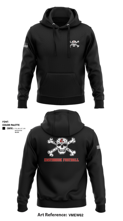 Eastbrook Football 7240333 Hoodie - 1