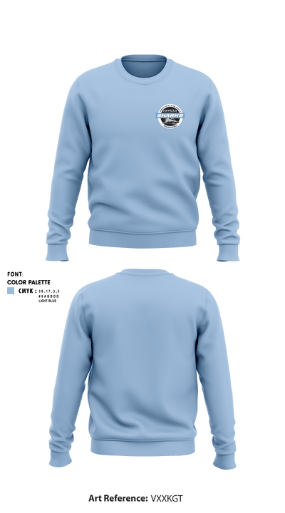 Ponte Vedra track & field 25755049 Crew Neck Sweatshirt - 3
