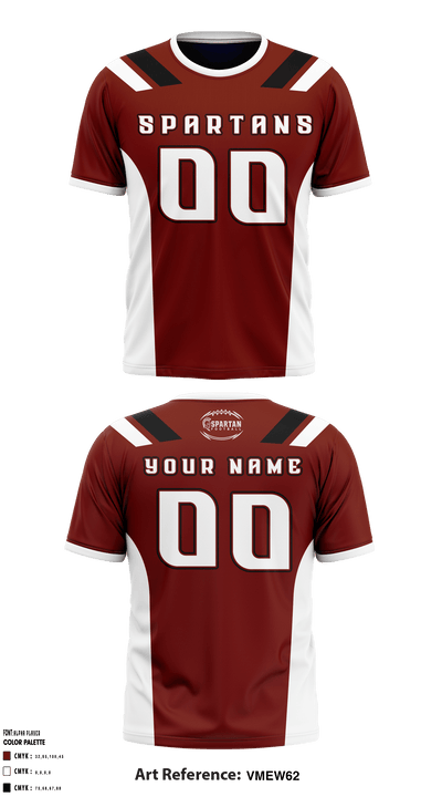 Spearfish High School Football 95295555 Short Sleeve Performance Shirt - 2