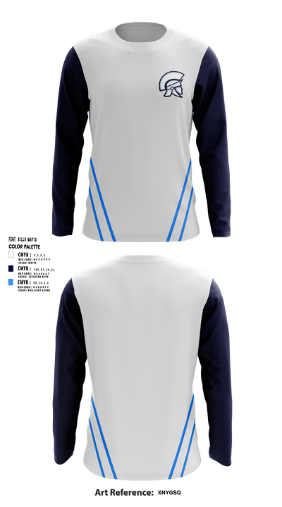 Layton High School Lacrosse 4449513 Long Sleeve Performance Shirt - 1