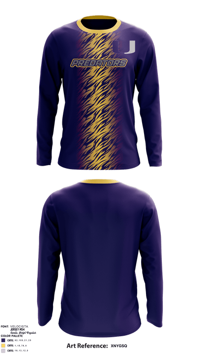 San Antonio Predators 16651278 Long Sleeve Performance Shirt - 4