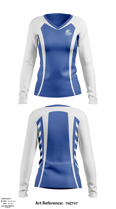Paul D Schreiber High School Soccer 30741379 Women's Long Sleeve V-neck Shirt - 1