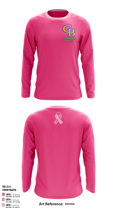 Conshohocken Youth Football 65509464 Long Sleeve Performance Shirt - 1