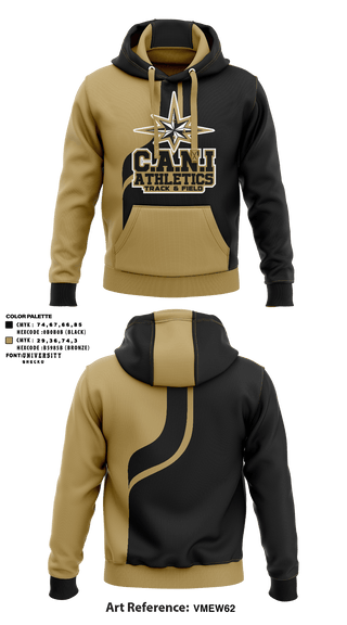 Hoodie, C.A.N.I Athletics Track & Field, Track & Field, Teamtime, Team time, sublimation, custom sports apparel, team uniforms, spirit wear, spiritwear, sports uniforms, custom shirts, team store, custom team store, fundraiser sports, apparel fundraiser