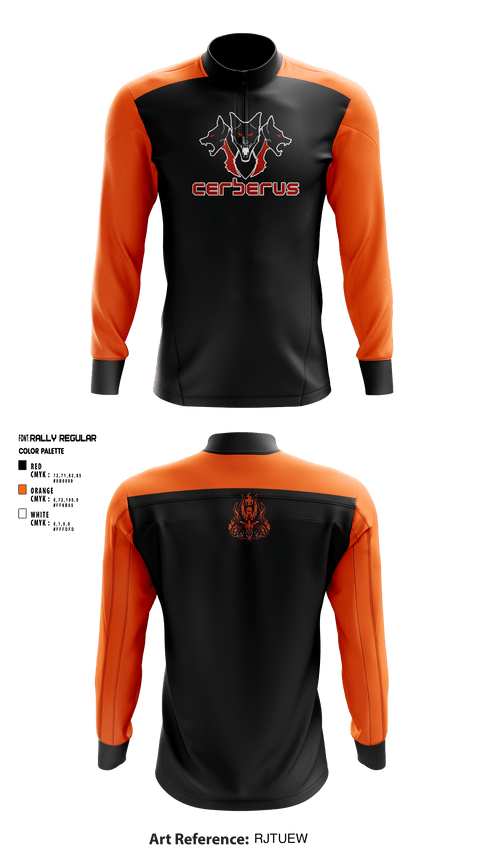 Quarter Zip Jacket, Cerberus, Ice Hockey, Teamtime, Team time, sublimation, custom sports apparel, team uniforms, spirit wear, spiritwear, sports uniforms, custom shirts, team store, custom team store, fundraiser sports, apparel fundraiser
