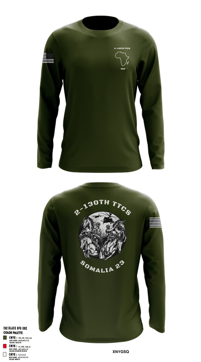 2-130th TTCS 72219960 Long Sleeve Performance Shirt - 7
