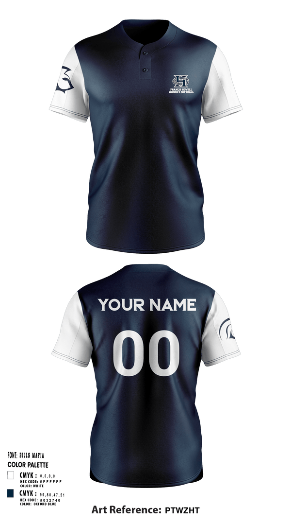 Two Button Softball Jersey, Francis Howell Central High School Softball, Softball, Teamtime, Team time, sublimation, custom sports apparel, team uniforms, spirit wear, spiritwear, sports uniforms, custom shirts, team store, custom team store, fundraiser sports, apparel fundraiser