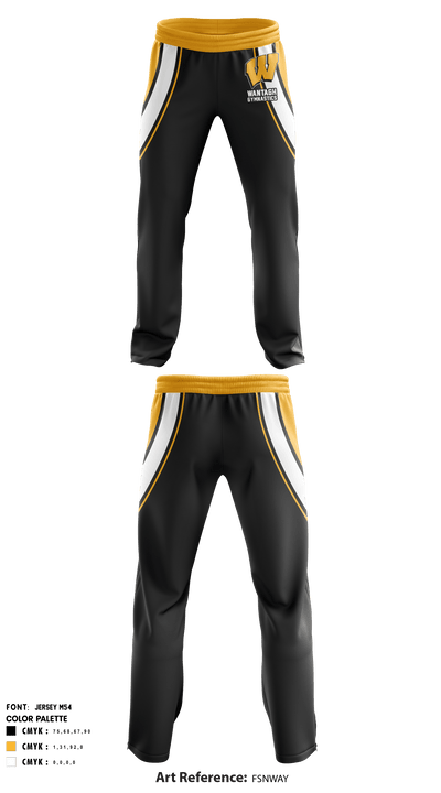 Wantagh Gymnastics 67774427 Sweatpants - 1