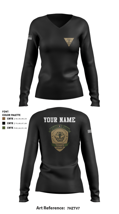 Ghost Frogs 70808894 Women's Long Sleeve V-neck Shirt - 5