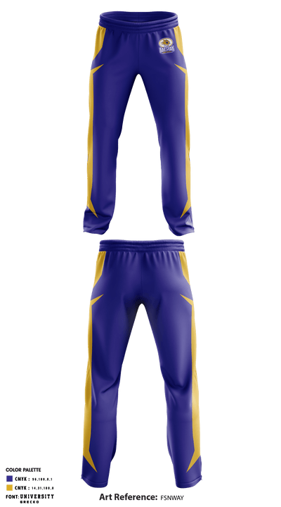 Eastern Guilford Middle School Football 69823464 Sweatpants - 1