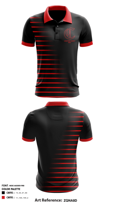 Currituck County High School Golf 33640845 Short Sleeve Performance Polo - 1