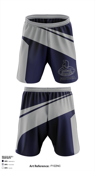Sudbury Spartans 95622360 Athletic Shorts With Pockets - 1