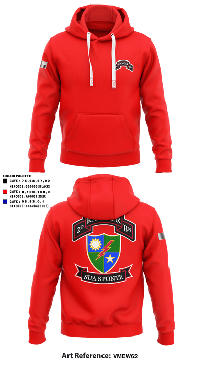 2nd Ranger Battalion 70049329 Hoodie - 2