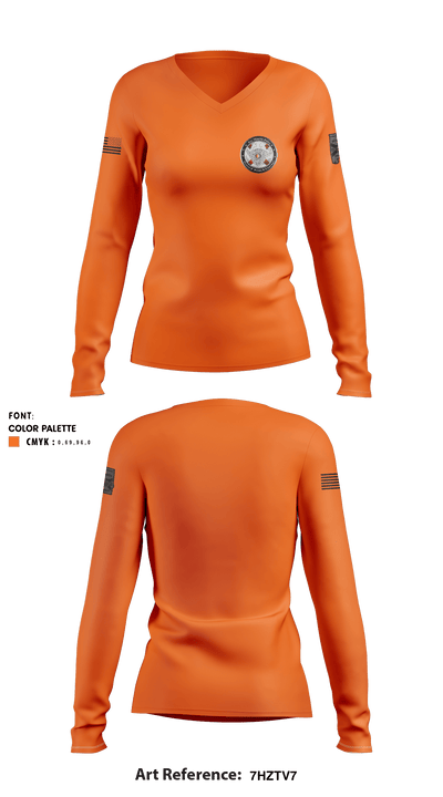 Bay Minette Police Department 59231625 Women's Long Sleeve V-neck Shirt - 5