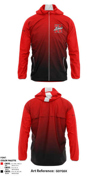 Windbreaker, Howe Lions, E-Sports, Teamtime, Team time, sublimation, custom sports apparel, team uniforms, spirit wear, spiritwear, sports uniforms, custom shirts, team store, custom team store, fundraiser sports, apparel fundraiser