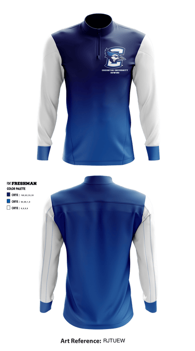 Creighton University Rowing 94459021 Quarter Zip Jacket - 1