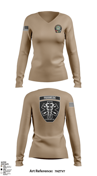 Women's Long Sleeve Vneck Shirt, , Fire Department, Teamtime, Team time, sublimation, custom sports apparel, team uniforms, spirit wear, spiritwear, sports uniforms, custom shirts, team store, custom team store, fundraiser sports, apparel fundraiser