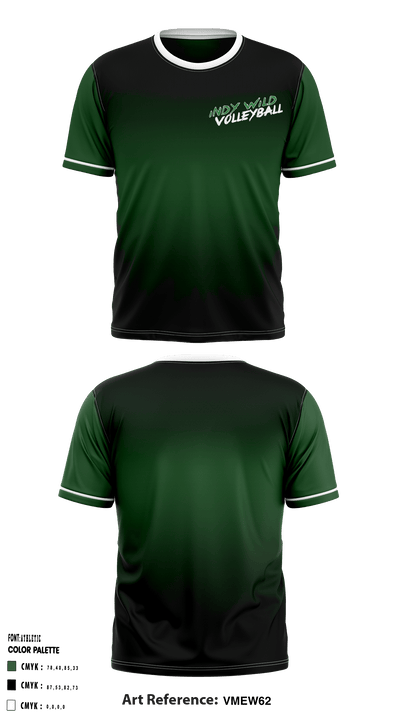 Indy Wild Volleyball 47140100 Short Sleeve Performance Shirt - 6