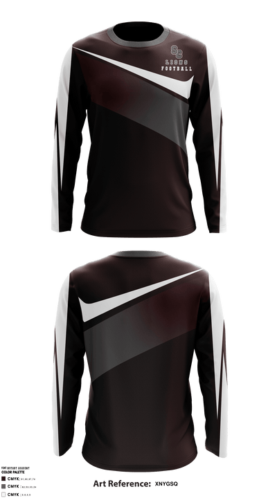 State College Lions Youth Football 41104710 Long Sleeve Performance Shirt - 1