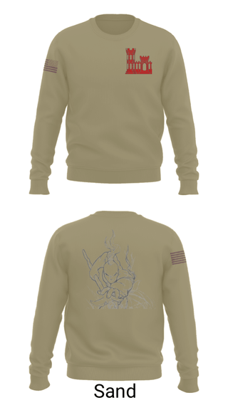 Crew Neck Sweatshirt, , Army, Teamtime, Team time, sublimation, custom sports apparel, team uniforms, spirit wear, spiritwear, sports uniforms, custom shirts, team store, custom team store, fundraiser sports, apparel fundraiser