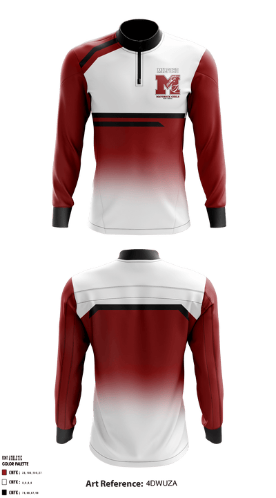 Milford High School Dance 55415540 Quarter Zip Jacket - 1