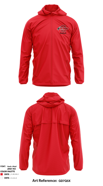 Souderton Braves Youth Football Association 55667427 Windbreaker - 3