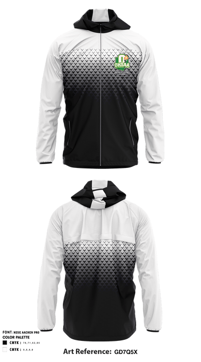 Ohsaa Southwest District - Swmming 20402394 Windbreaker - 1