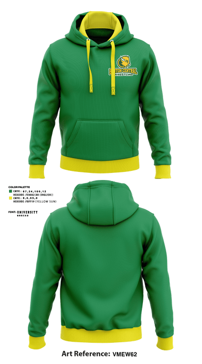 Benton Central Wrestling 47501015 Hoodie - 1